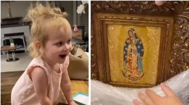 Ator da Disney surpreende a filha com imagem da Virgem de Guadalupe